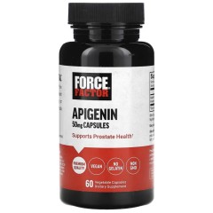 Force Factor, апигенин, 50 мг, 60 растительных капсул